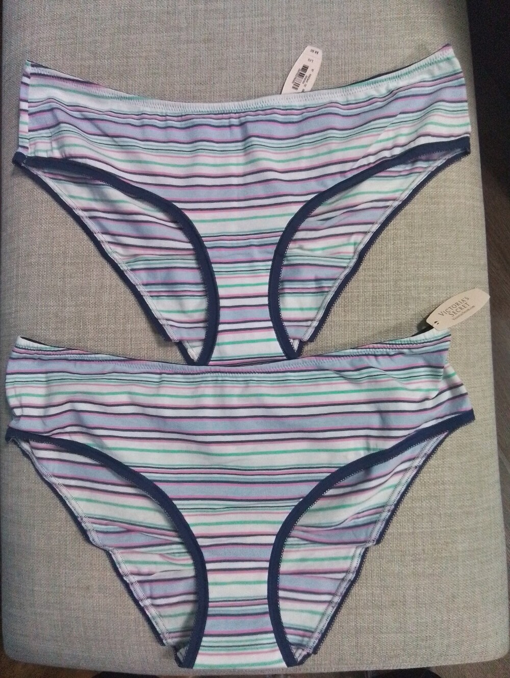 Victoria's Secret Low Rise Hiphugger Panties - Light Purple, Aqua, Navy